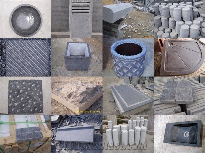 China Blue Limestone Kerbstone BZ-2, Grey Limestone Kerbstone