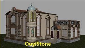 Project-3d, China Green Granite Building & Walling Project-3d, China Green Granite Building & Walling