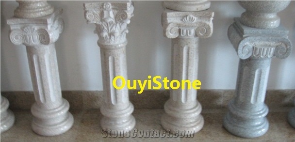 White Granite Columns