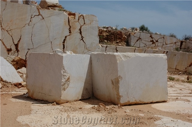 Almond Beige Marble Block