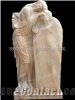 Angle Carved Tombstone, Grey Marble Tombstone