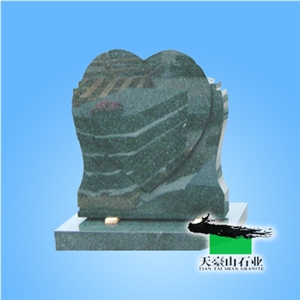 Hebei Green Granite Tombstone, Ever Green Granite Tombstone Hebei Green Granite Tombstone, Ever Green Granite Tombstone