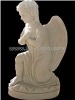 Marble Angle Headstone, Beige Marble Headstone