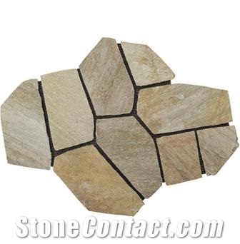 Meshed Flagstone, Beige Slate Flagstone