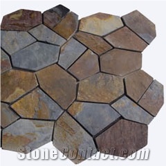 Natural Salte Flagstone on Mesh