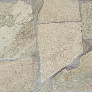 Natural Salte Flagstone on Mesh, Yellow Slate Flagstone