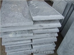 Natural Split Face Mushroom Stone, Grey Granite Mushroom Stone