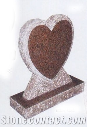 Red Granite Tombstone