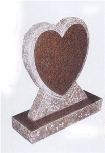 Red Granite Tombstone