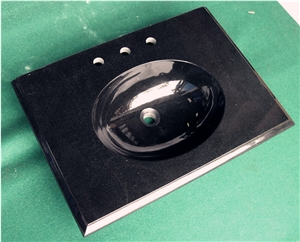 Absolute Black Vanitytop, Absolute Black Granite Bath Tops