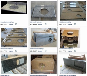 China Grey Granite Countertops, G603 Grey Granite Countertops
