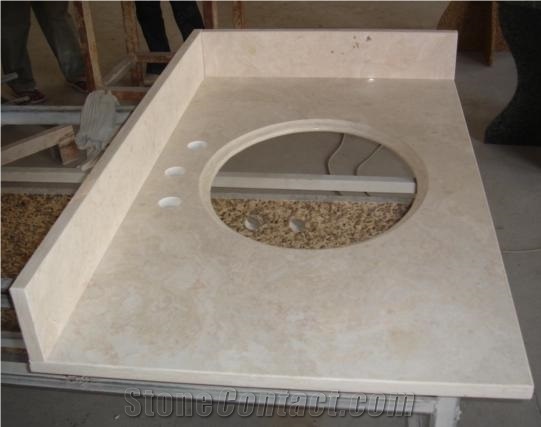 Cultured Marble Vanity Tops, Beige Marble Vanity Tops