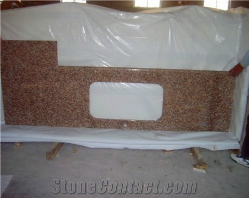 G682 Granite Vanity Top, G682 Yellow Granite Vanity Top