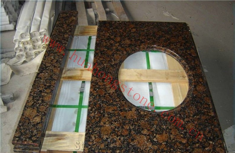 Giallo Fiorito Granite Countertop, Giallo Fiorito Brown Granite Countertop