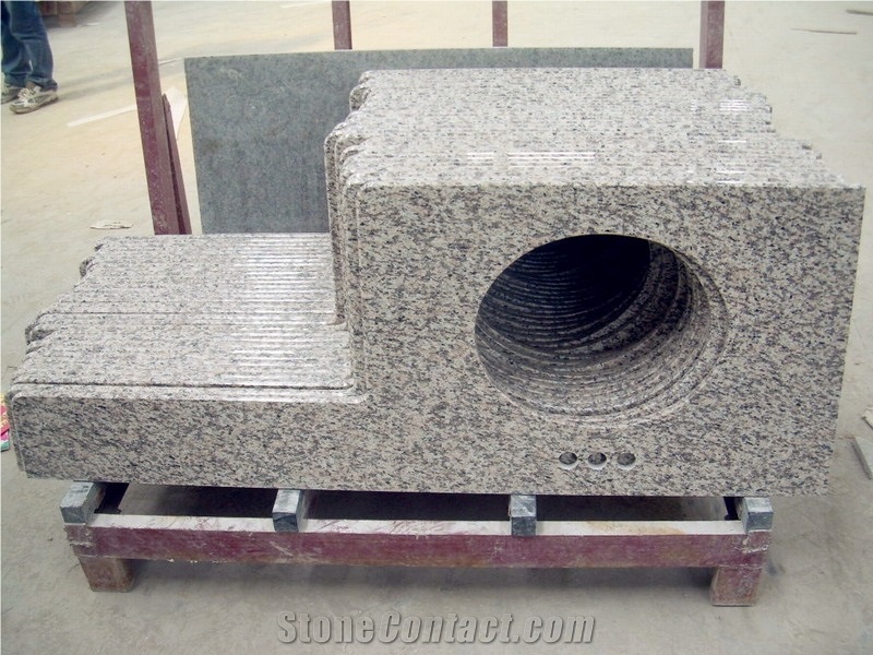 Granite Kitchen Worktop Tabletop Countertop, Pink Granite Kitchen Worktops
