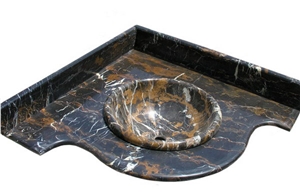 Black Marble Vanity Top