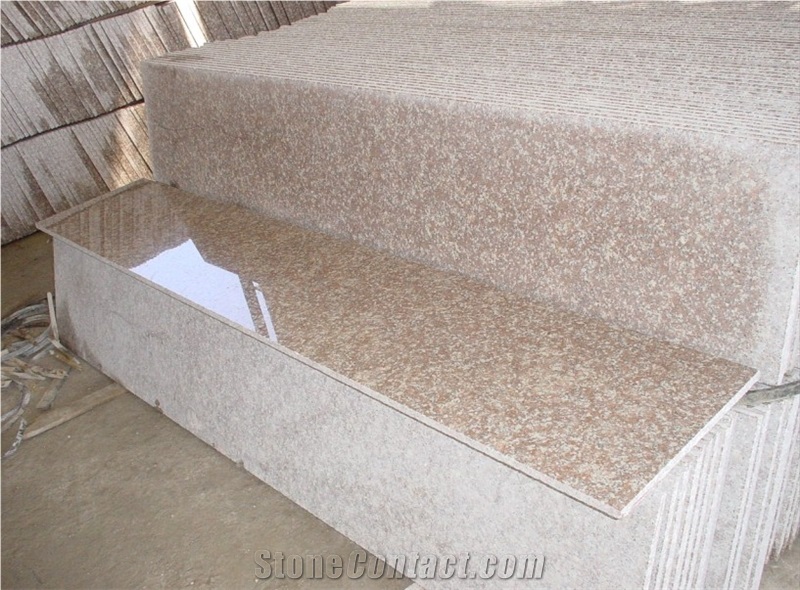 G687 Peach Red Granite Countertops