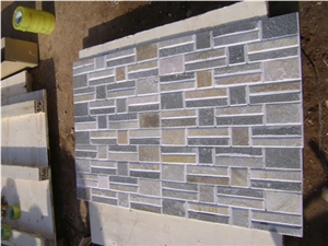 Slate Chamfered Edge Wall Panel Cladding