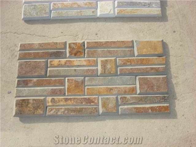 Slate Chamfered Edge Wall Panel Cladding