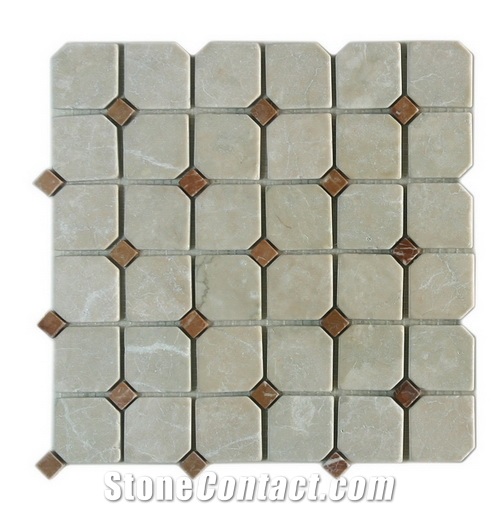 Mosaic 0110-25, M011025 Beige Marble