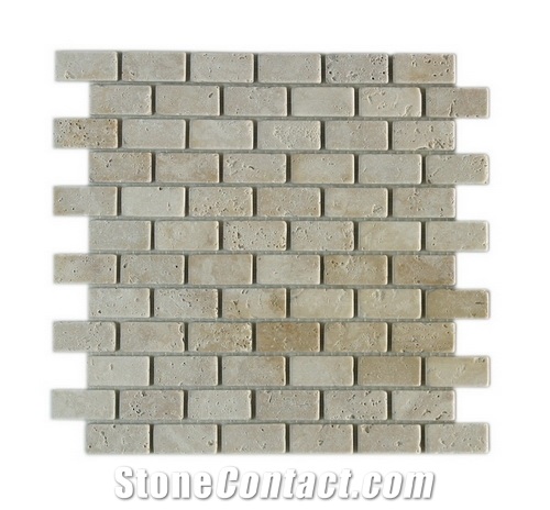 Mosaic 51-12, M 51-12 White Travertine