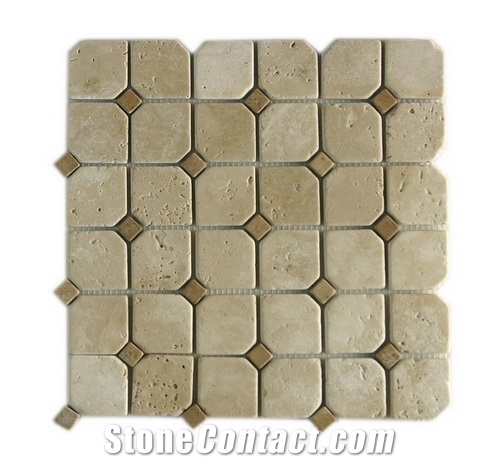 Mosaic 5152-25, M 5152-25 Beige Travertine