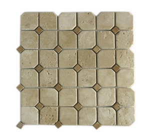 Mosaic 5152-25, M 5152-25 Beige Travertine Mosaic 5152-25, M 5152-25 Beige Travertine