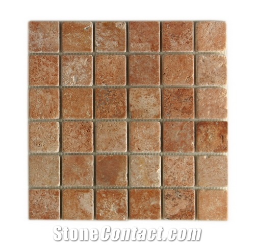 Mosaic 53-051, M 53-0151 Red Travertine
