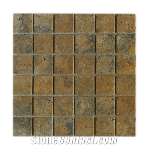 Mosaic 55-05, M 55-05 Brown Travertine