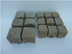 Cubic Stone in Trachite- Peperino Grigio Trachyte Cobbles