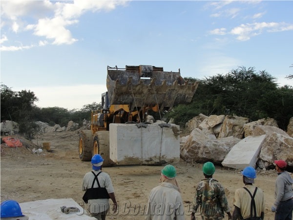 Beige Travertine Blocks