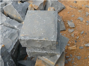 BASALT SPLIT PAVING, Blue Basalt Cobble, Pavers