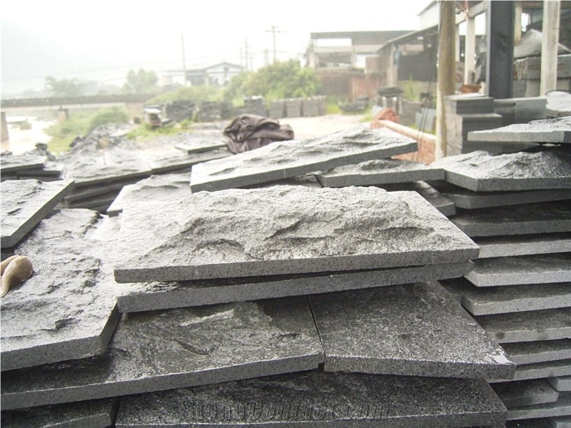 G654 Padang Dark Mushroom Stone, G654 Black Granite Mushroom Stone