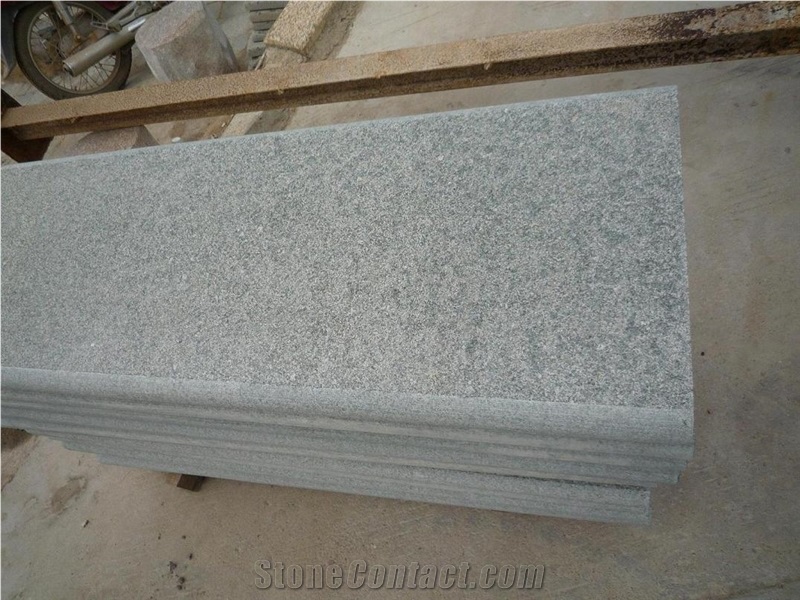 G612 Granite Flamed Steps,China Green Granite Steps