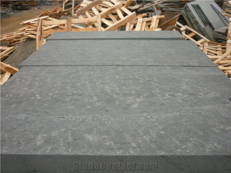 Zhangpu Black Flamed Basalt Tiles