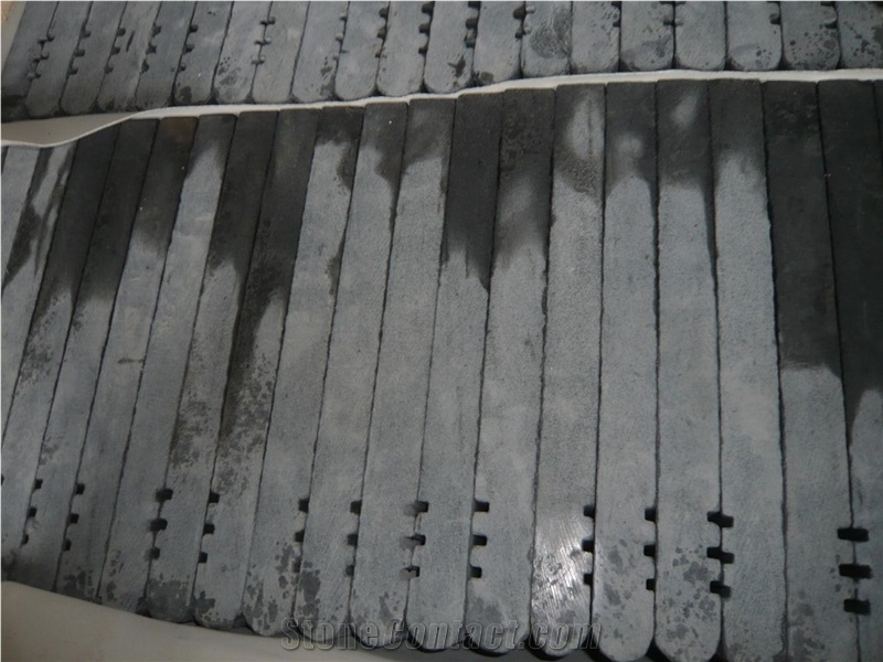Zhangpu Black Basalt Stairs & Risers, Black Basalt Stairs