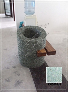 Green Huaan Jade Mosaic Tile(XMD008J1), Hua an Jade Green Marble Mosaic