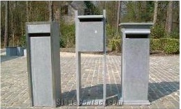 Blue Limestone Letter Box