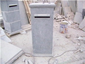 Blue Limestone Letter Box