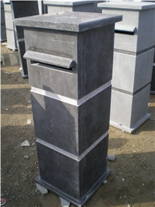 Blue Stone Mailbox