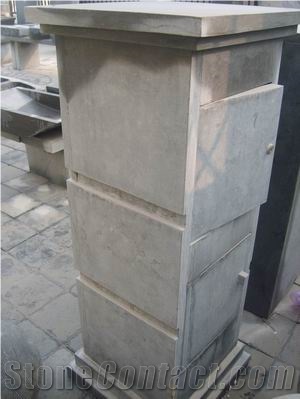 Blue Stone Mailbox