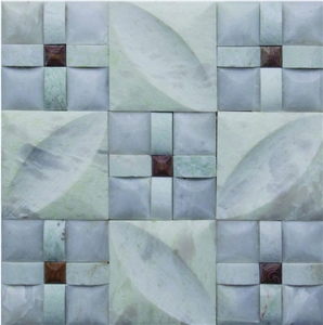 Green Jade Marble Mosaic