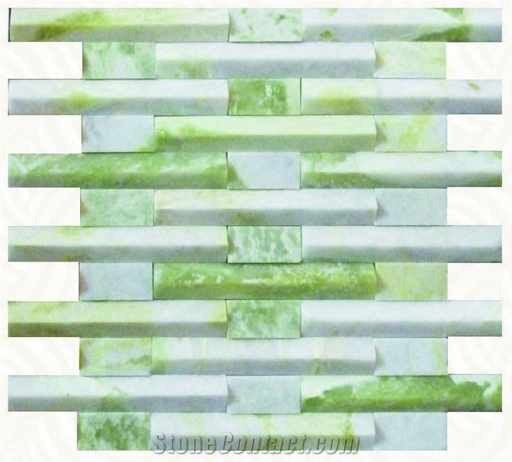 New Light Jade Marble Mosaic, Green Marble Mosaic