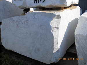 Bianco Carrara Marble Block,Italy White Marble