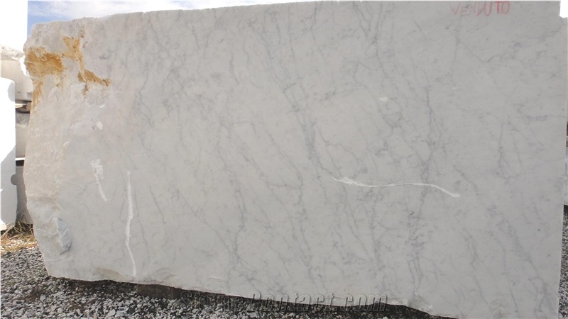Bianco Carrara Marble Block,Italy White Marble
