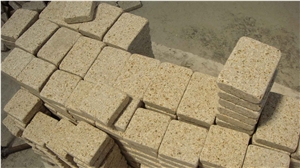 Yellow Granite Cube Stone, Cubic Stone,cube Stone