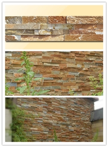 Yellow Slate Wall Cladding,Veneer Yellow Slate Wall Cladding,Veneer