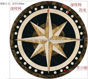 Saja Marble Waterjet Medallion