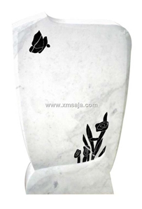 Saja White Marble Tombstone