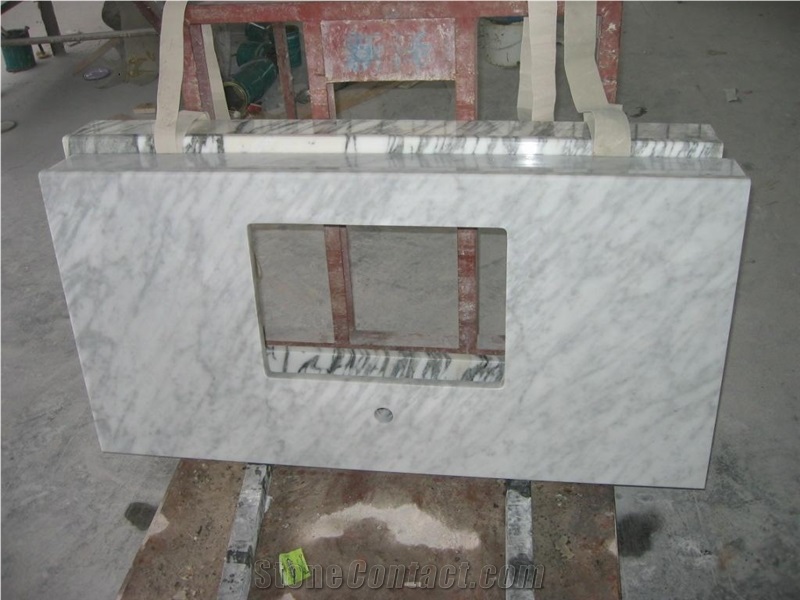 Carrara White Marble Vanity Top
